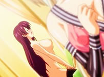 anime girls wearing thongs